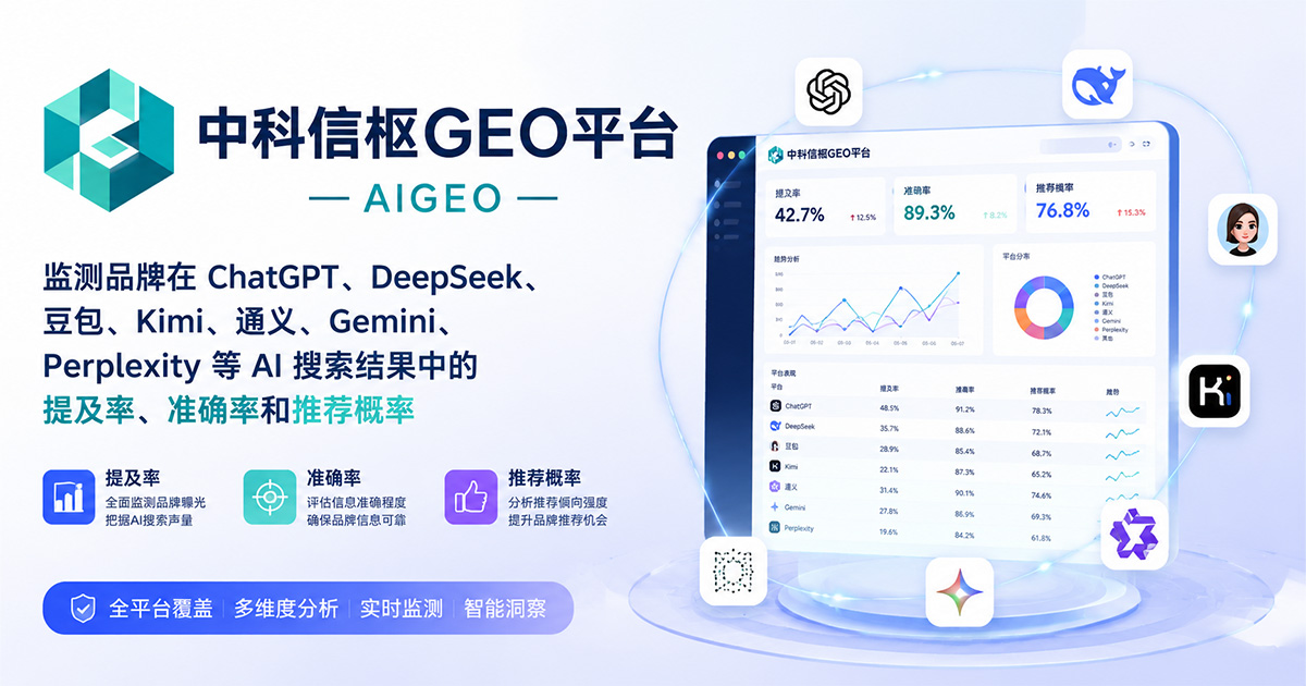 中科信枢GEO｜生成式引擎优化与AI品牌可见度监测平台